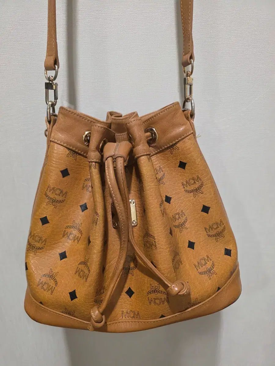 MCM ショルダーバッグ バケットバッグ ブラウン 正規品