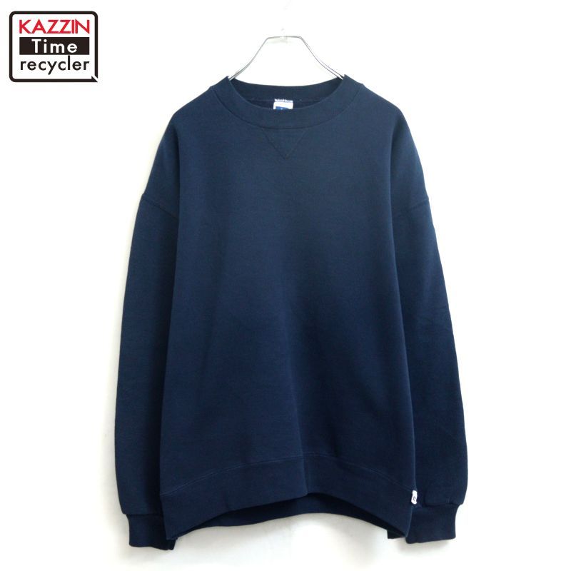 90s USA製 vintage RUSSELL 無地 スウェット トレーナー メンズ 表記Lサイズ