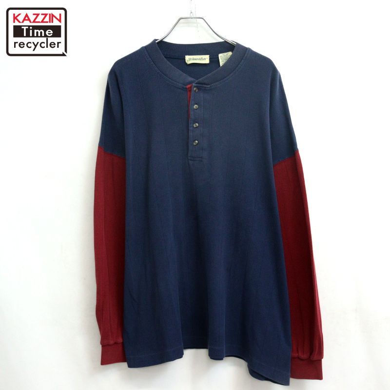 90s ST JOHN'S BAY VINTAGE USA製 ヘンリーネック 90s ST JOHN'S BAY VINTAGE USA製 ヘンリーネック 90s ST JOHN'S BAY