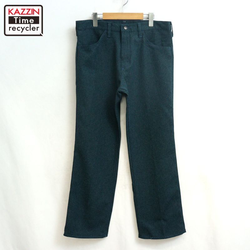 90s USA製 vintage Wrangler ブーツカット スラックスパンツ メンズ Lサイズ相当