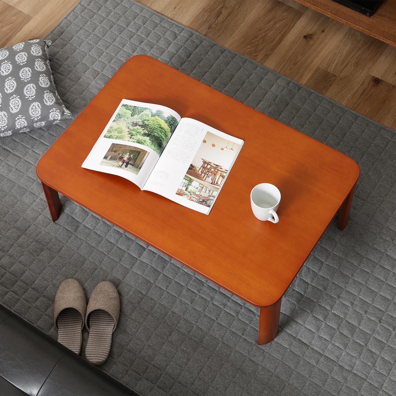 90×60cm] 折脚ローテーブル 折りたたみテーブル センターテーブル