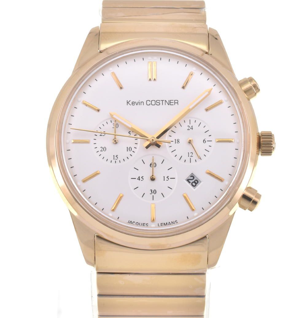 ☆未使用品【JACQUES LEMANS】ジャックルマン ケビンコスナー・コレクション KC-103E クロノグラフ クォーツ メンズ F#W0026 8,890円