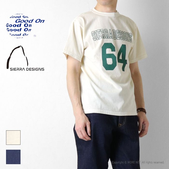 グッドオン Good On x シエラデザインズ SIERRA DESIGNS コラボ 64ティー 1520 メンズ 日本製 半袖 Tシャツ
