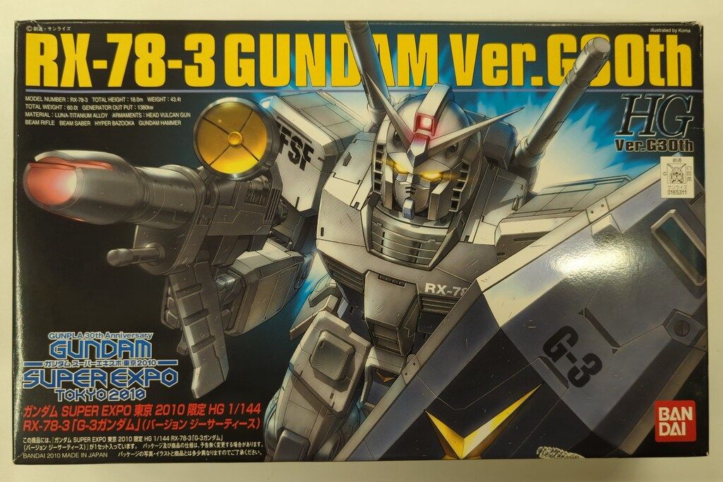 バンダイ HGUC 1/144 ガンダムスーパーエキスポ東京2010 機動戦士ガンダム G-3ガンダム バージョン ジーサーティ-ス
