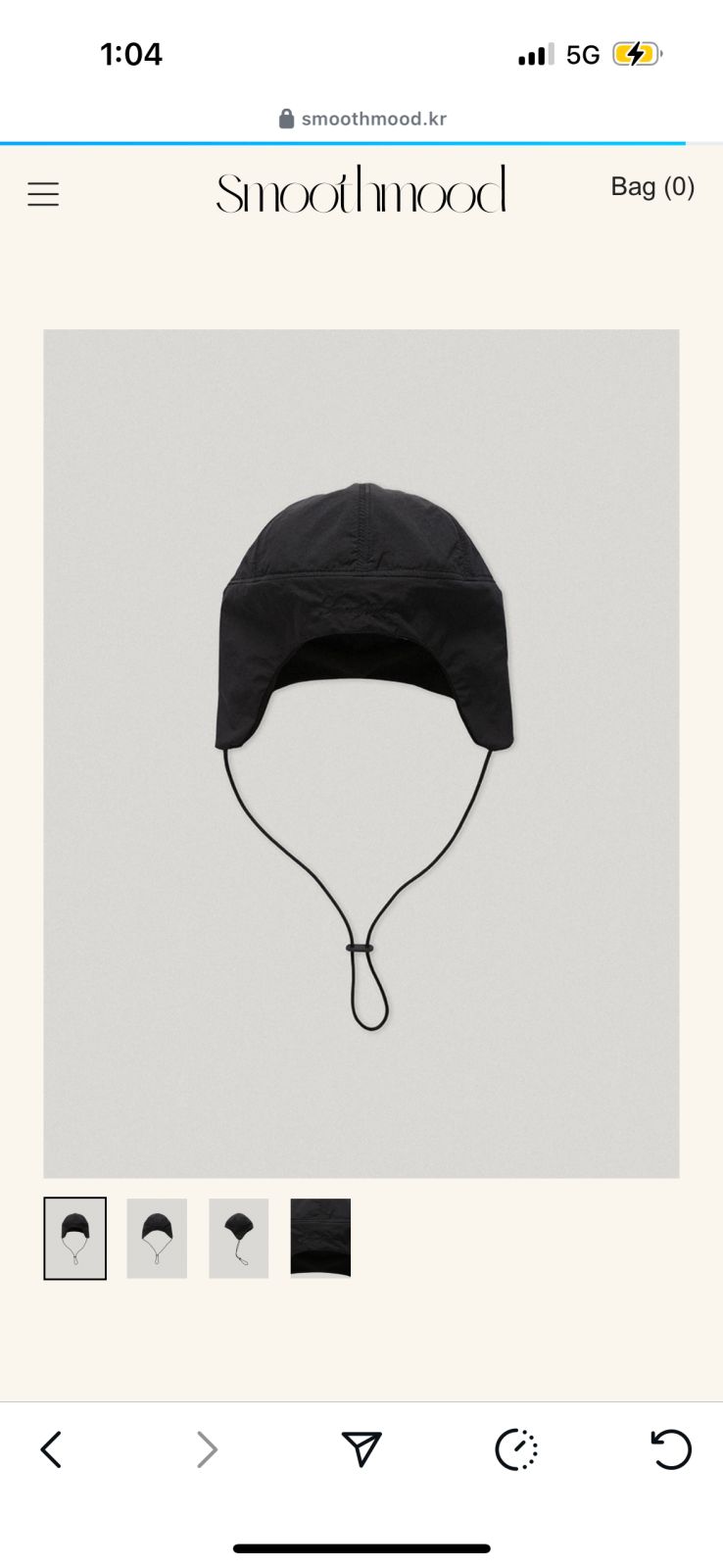 スムースムード black homely trooper hat（ブラック）