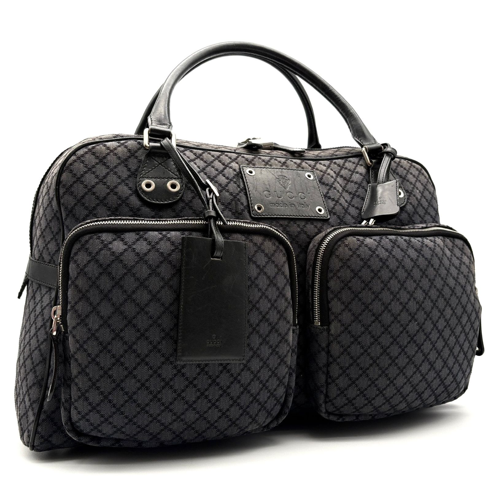 グッチ ディアマンテ GUCCI ボストンバッグ 美品 - キャンバス×レザー