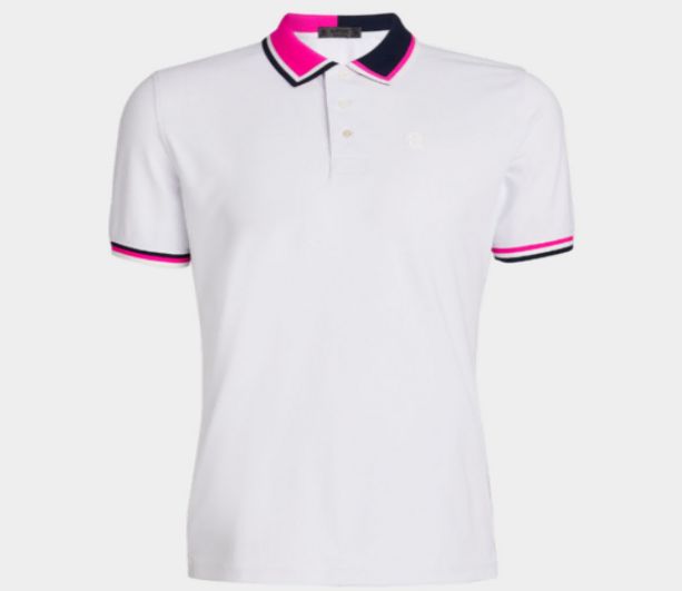 G FORE メンズ ツートン リップ カラー テック ピケ ゴルフ ポロシャツ 2XL 9,065円
