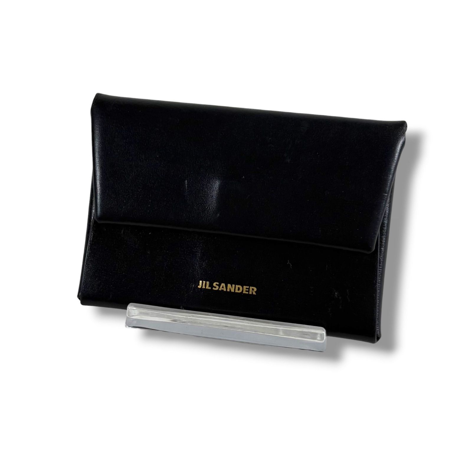 ジルサンダー JIL SANDER カード コインケース 黒 ブラック フラグメントケース レザー ミニウォレット 財布