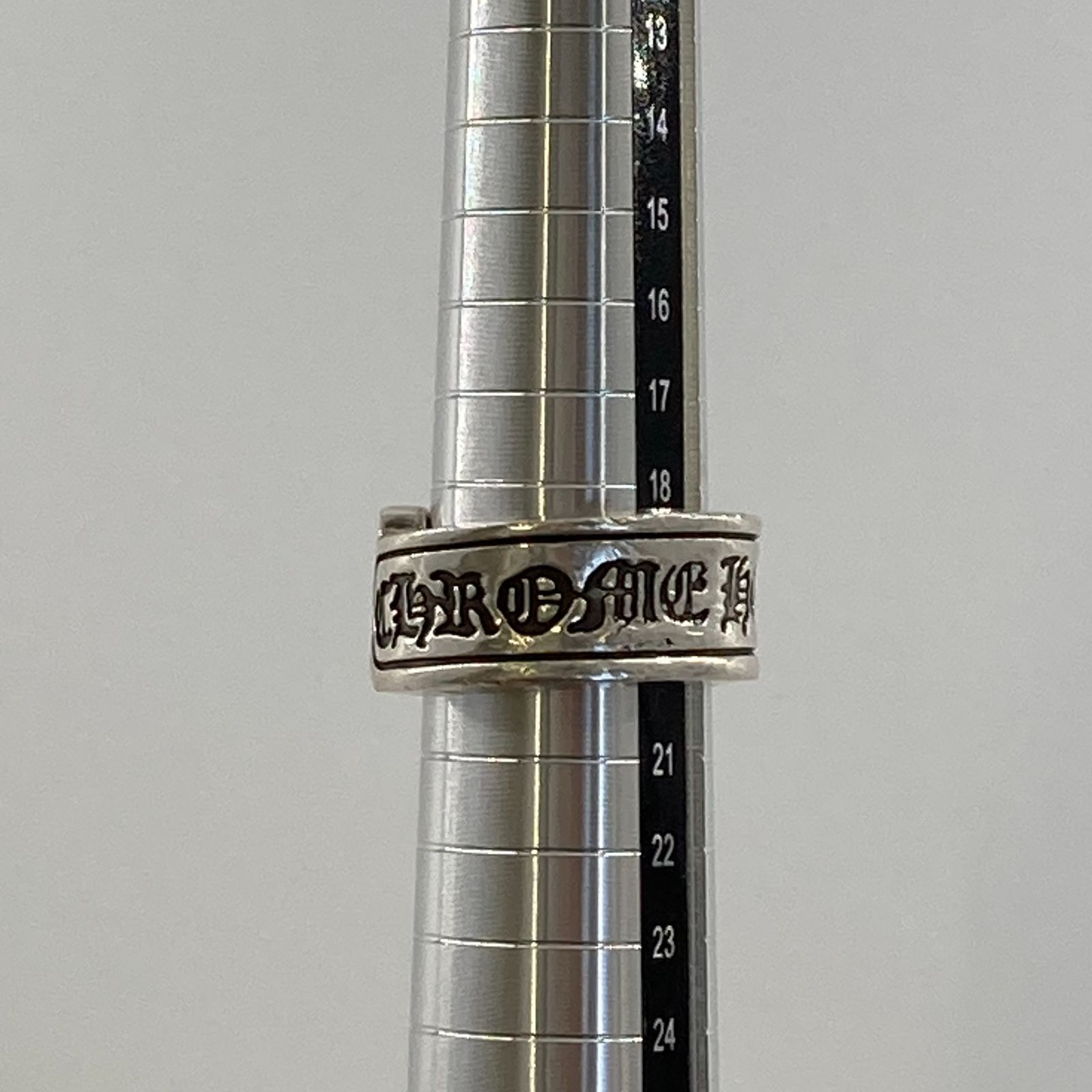 クロムハーツラージスクロールラベルリング21号Chromehearts