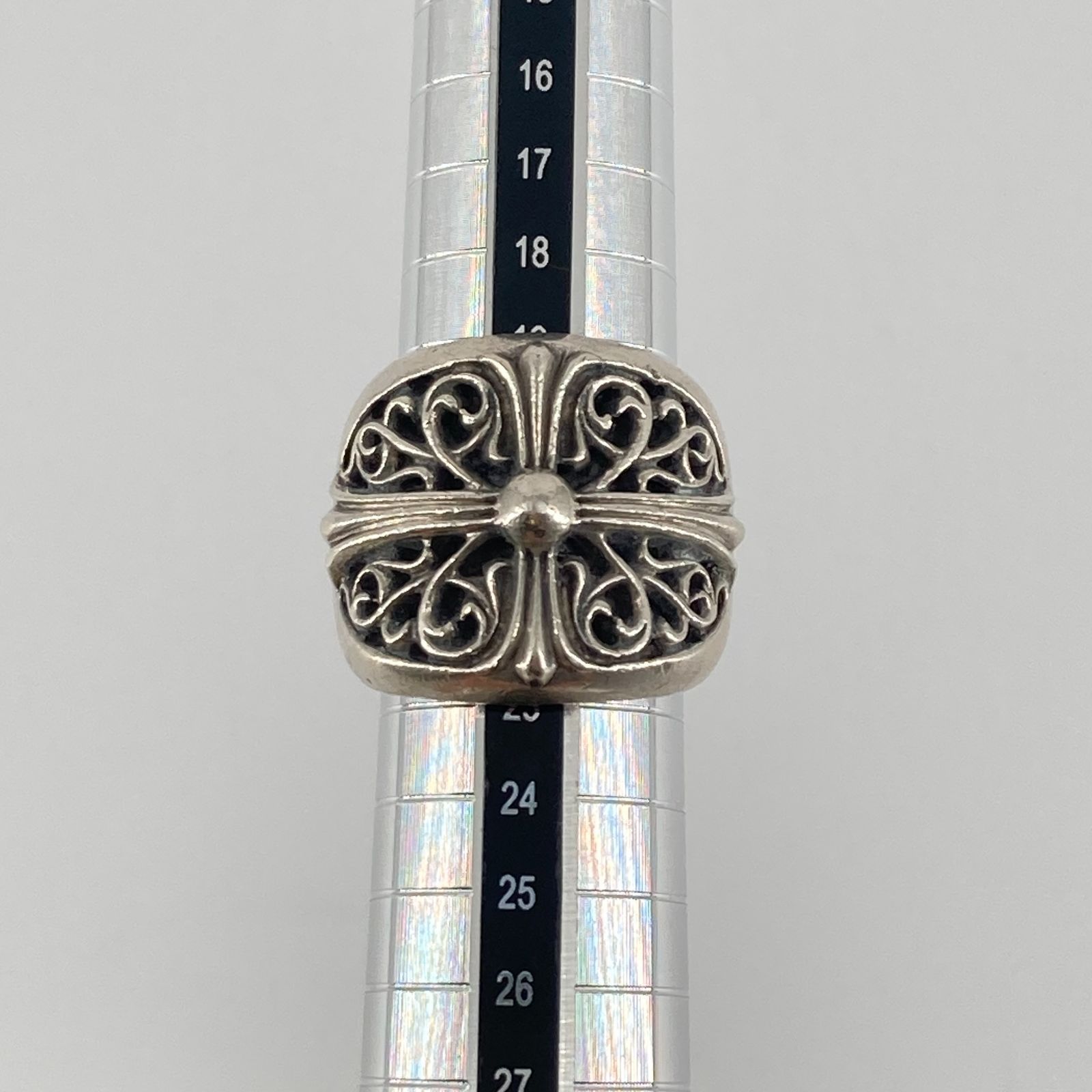 CHROME HEARTS(クロムハーツ) クラシックオーバルクロス リング SV925 
