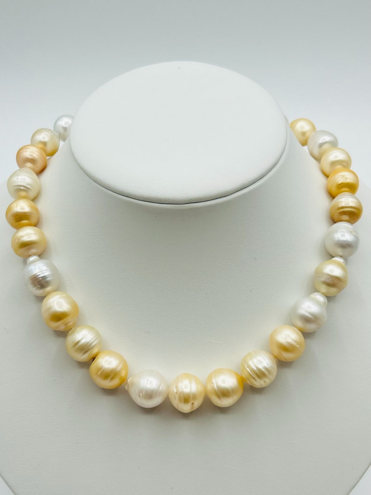 白蝶 南洋 パール マルチカラー ネックレス 真珠 11.0~14.0mm South Sea Pearl