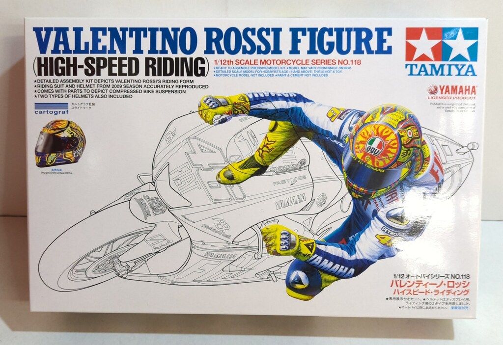 タミヤ 1/12オートバイシリーズ バレンティーノロッシ ハイスピードライディング 14118