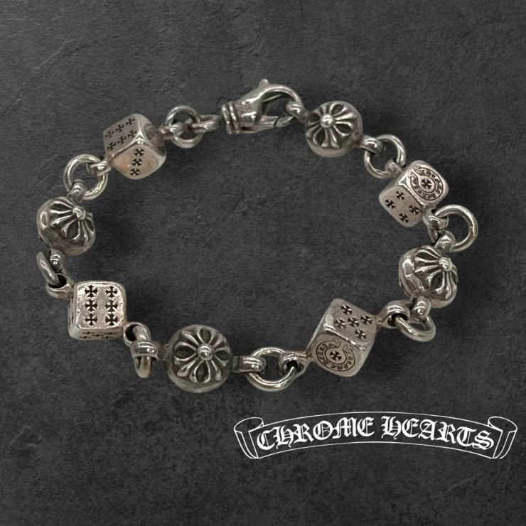 CHROME HEARTS クロムハーツ ダイス クロスボール ブレスレット