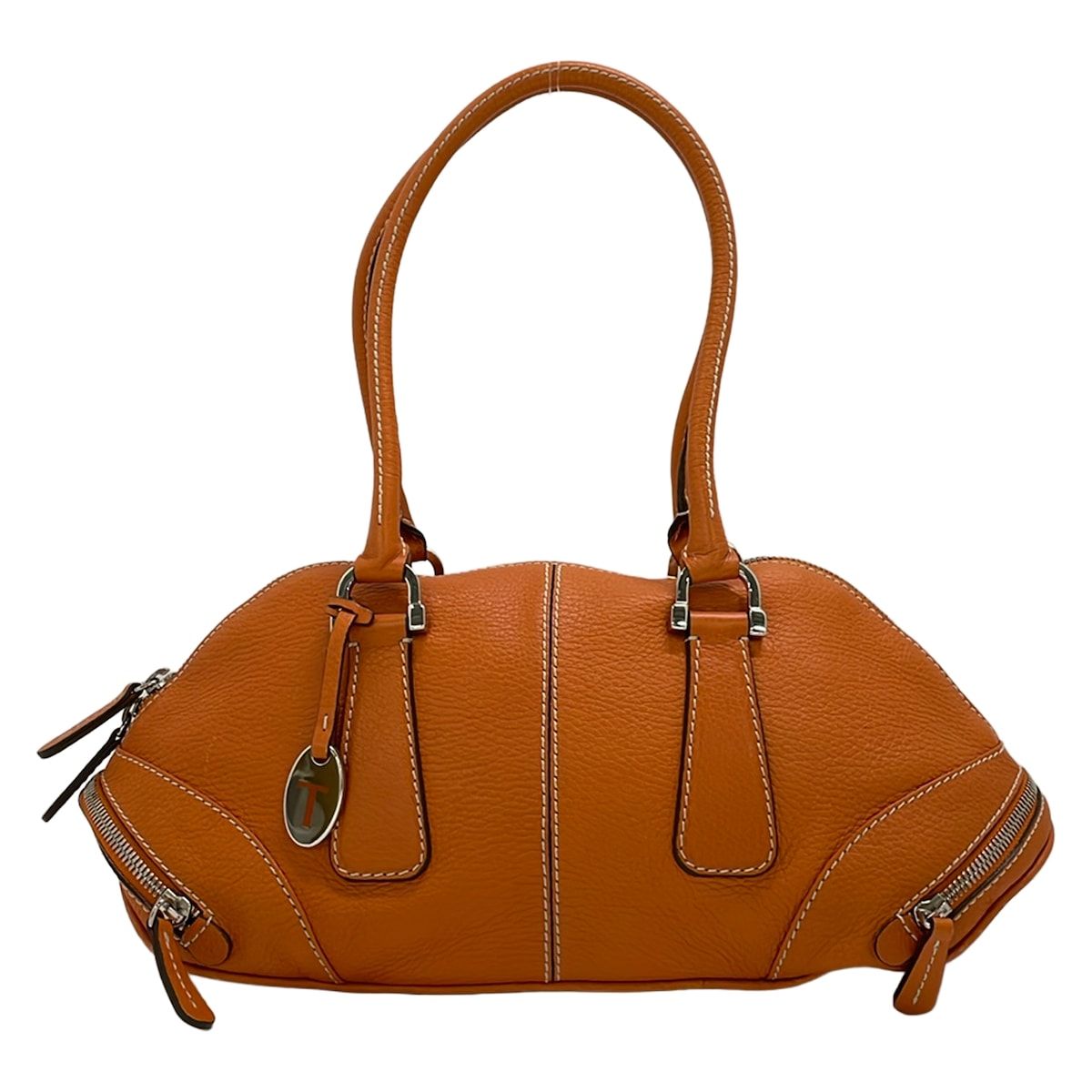 TOD'S(トッズ) ハンドバッグ - オレンジ レザー