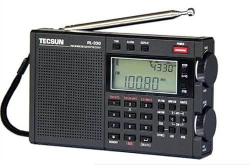 TECSUN PL-330 高感度 BCL 短波ラジオ 小型 軽量 ポータブル SSB復調・混信回避 同期検波 低ノイズ 日本語版説明書付属 アウトドア FM/MW/LW/SW全対応の外付アンテナ端子も搭載 外部アンテナ使用で全国のAMラジオ 4272c4fd