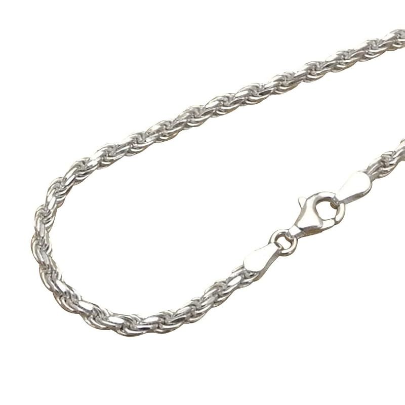 シルバー925 チェーン メンズ ネックレス 60cm シルバーチェーン フレンチ ロープチェーンネックレス シルバーネックレス メンズ スクリュー シルバー925 カット ロープ ネックレス かっこいい チェーンのみ 人気 男性 女性 銀 鎖