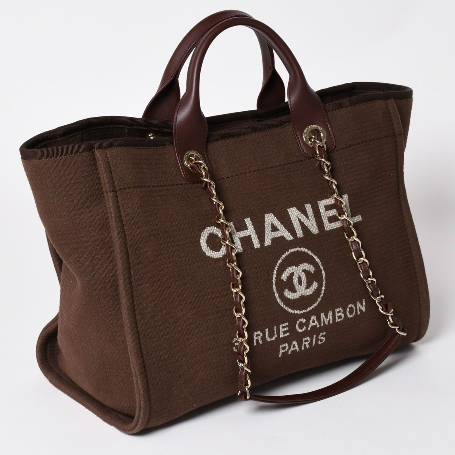 極美品 CHANEL シャネル ドーヴィルライン ラージ ショッピングバッグ