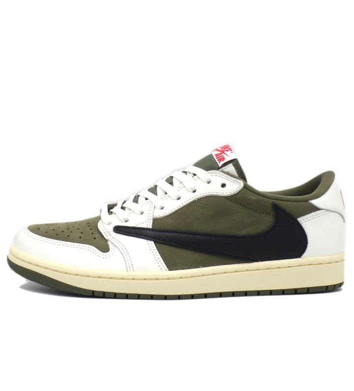 ナイキ NIKE × トラヴィス スコット Travis Scott 【 DM7866 200 】 エア ジョーダン 1 レトロ ロー OG リバース オリーブ スニーカー f31220