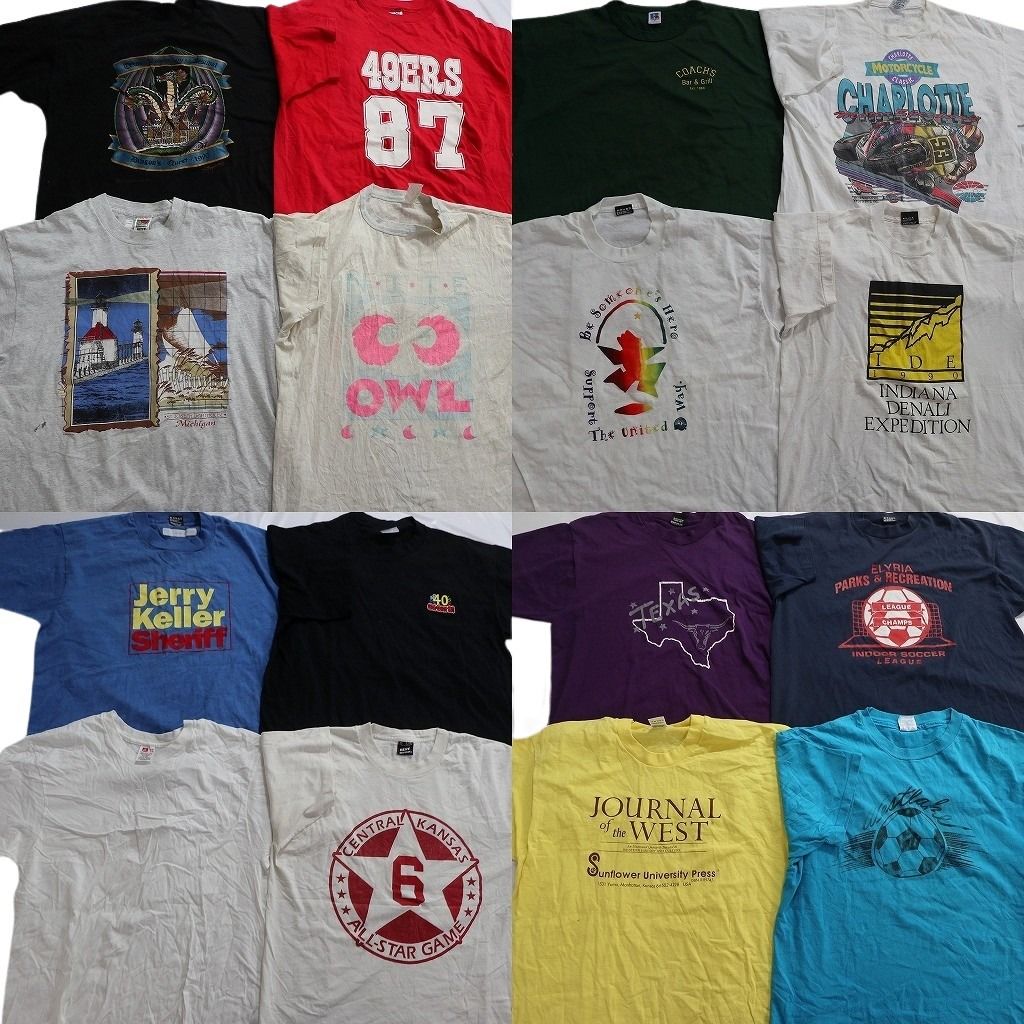 古着卸 まとめ売り ヴィンテージ シングルステッチ Tシャツ 16枚セット ( メンズ XL ) ラッセル ジャージーズ プロチーム NFL 中古 NE8508 13,206円