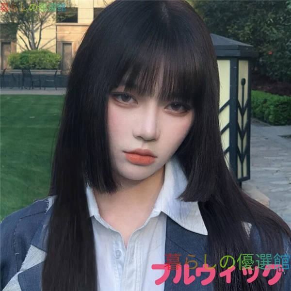 大人気 ウィッグ フルウィッグ ロング 自然 日常可 lolita 原宿風 つけ毛 かつらハロウィン レイヤー 小顔効果抜群 耐熱ウィッグ ロリータ風jf991