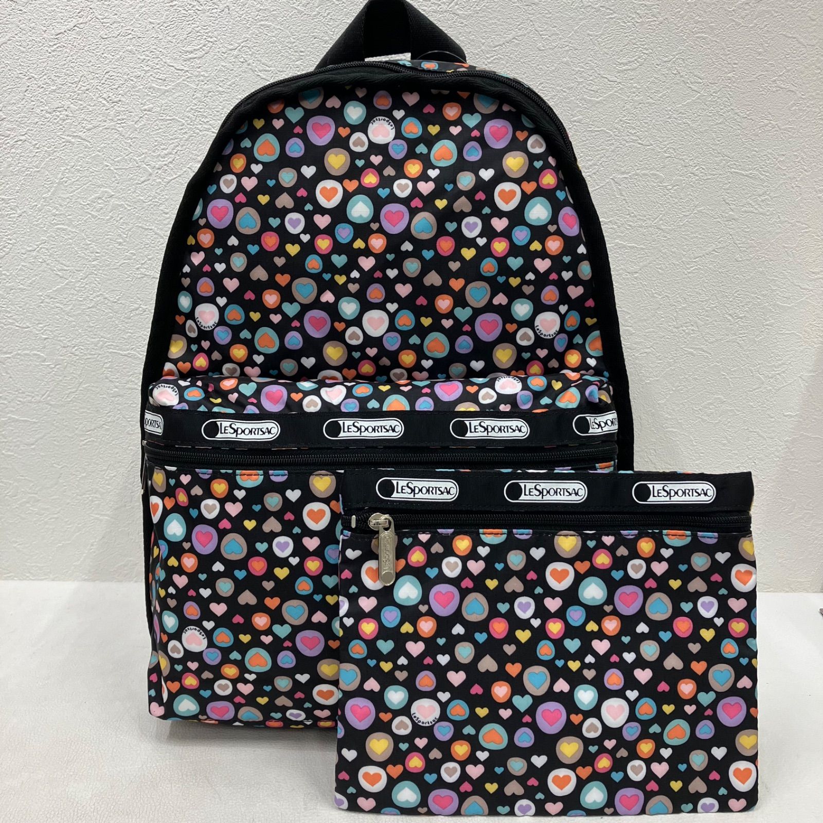 2650 LeSportsac レスポートサック リュック バックパック ハート 総柄 