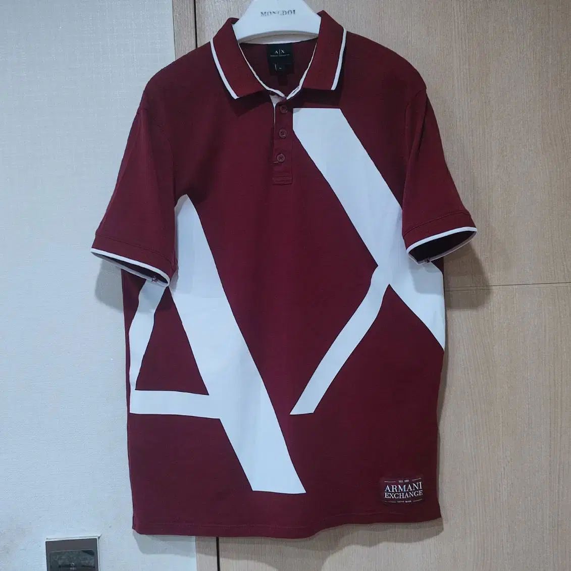 ARMANI EXCHANGE アルマーニ エクスチェンジ 新モデル AX ロゴ 半袖 カラーTシャツ 95