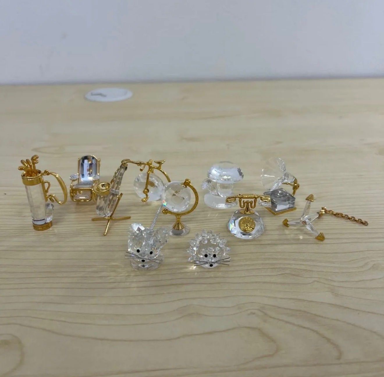 SWAROVSKI スワロフスキー クリスタル オブジェ ミニチュア 11点セット まとめ売り 置物