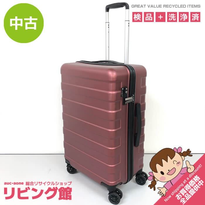 ss8669 【中古】 トラベルコレクション ハードキャリーケース ボルドー スーツケース TSAロック 4輪キャスター ハードキャリー トランクケース トラベル バッグ 旅行 かばん 鞄 スーツケース 中古