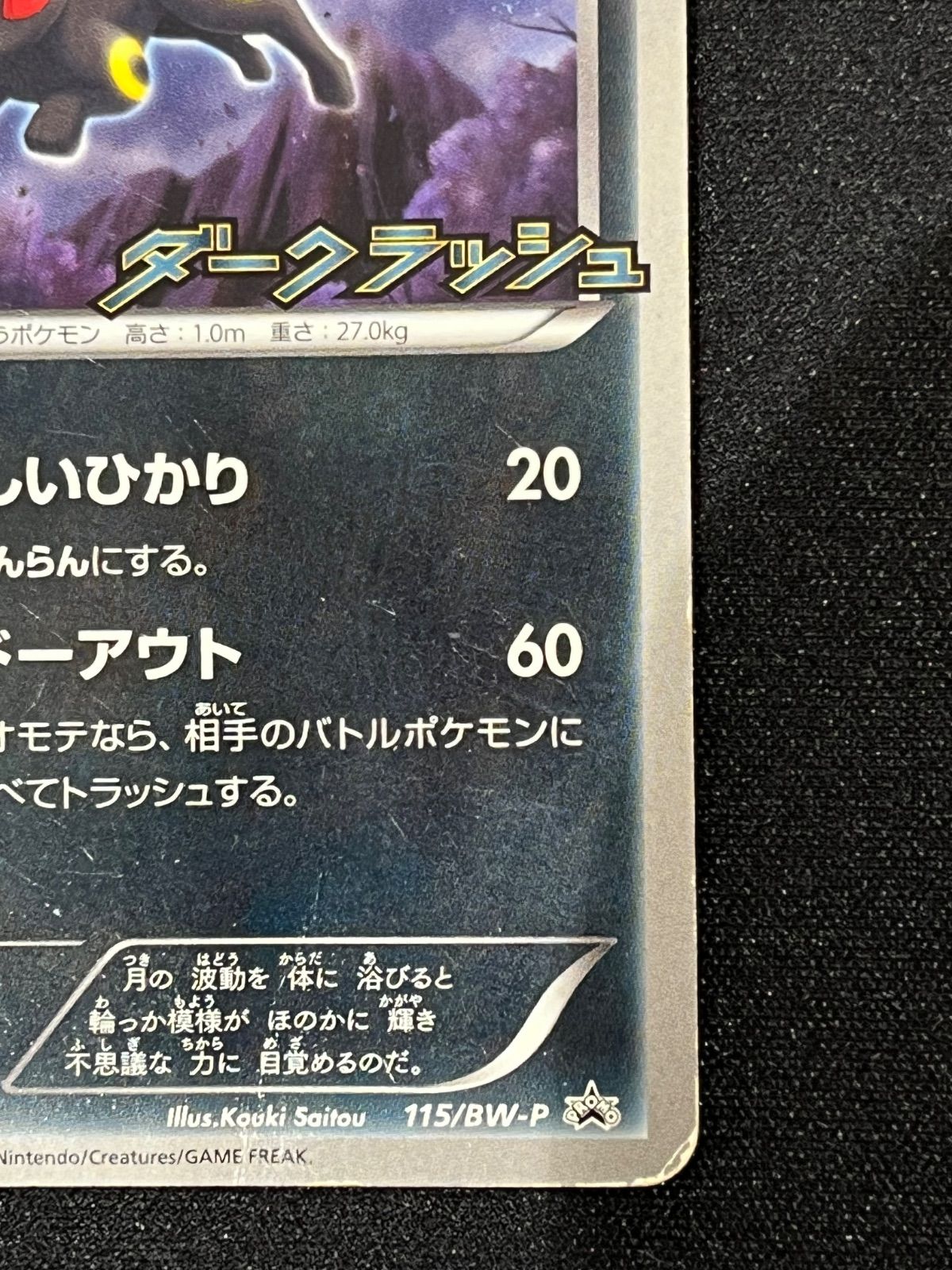 ブラッキー PROMO ダークラッシュ 115/BW-P コンプオフ【ファボPK2850 