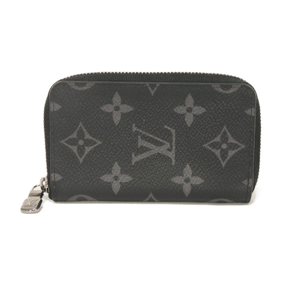 LOUIS VUITTON ルイ・ヴィトン ジッピー コインパース ヴェルティカル ブラック RFID ICチップ マチ付き コンパートメント カードケース ラウンドファスナー モノグラム エクリプス ノワール コインケース M81662