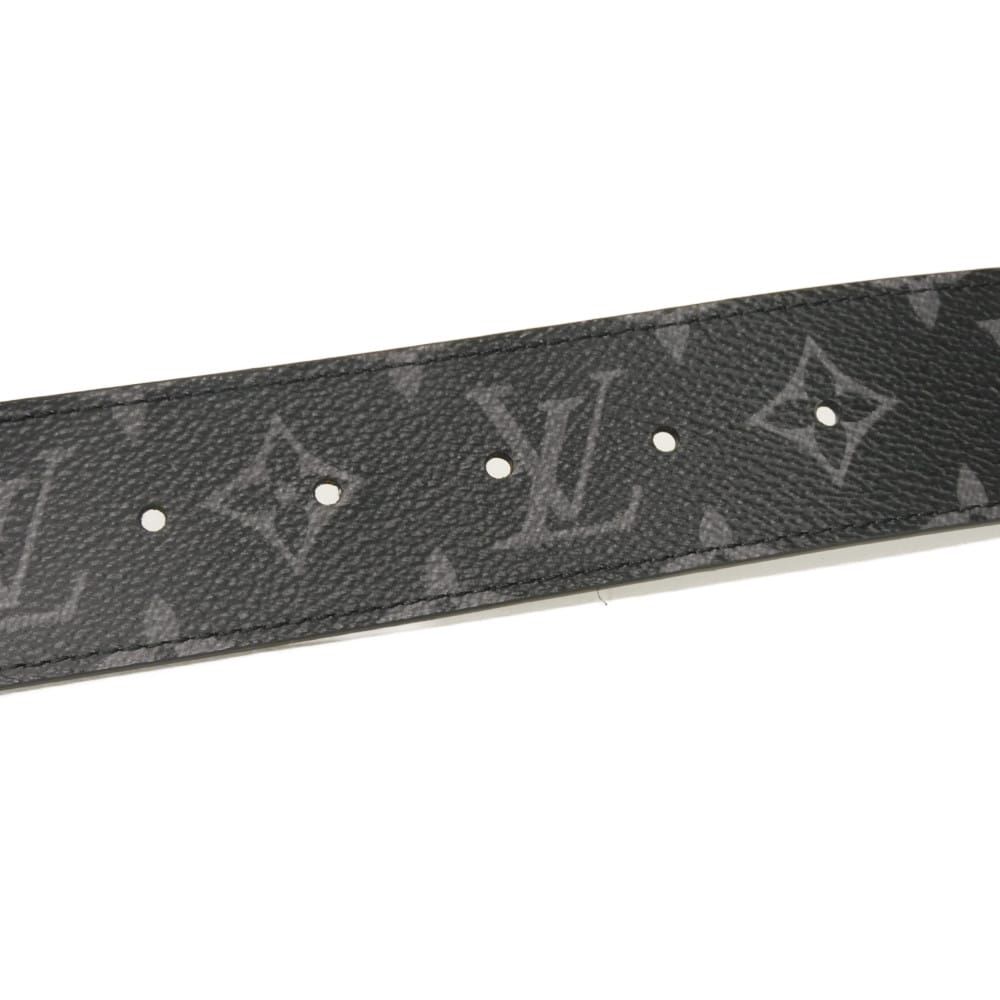 ルイ・ヴィトン サンチュール・LV ピラミッド 40MM 85/34 モノグラム シャドウ ノワール ベルト M0032V LOUIS VUITTON - ルイ・ヴィトン サンチュール・LV ピラミッド 40MM 85