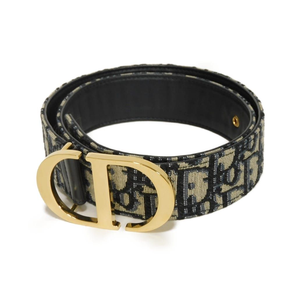 Dior ディオール 30 モンテーニュ 35MM 75 CDロゴ カーフ ブラック