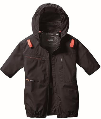 BURTLE バートル エアークラフト半袖ブルゾン(ユニセックス) 春夏用 ブラック AC2056 35 Me 247a7646