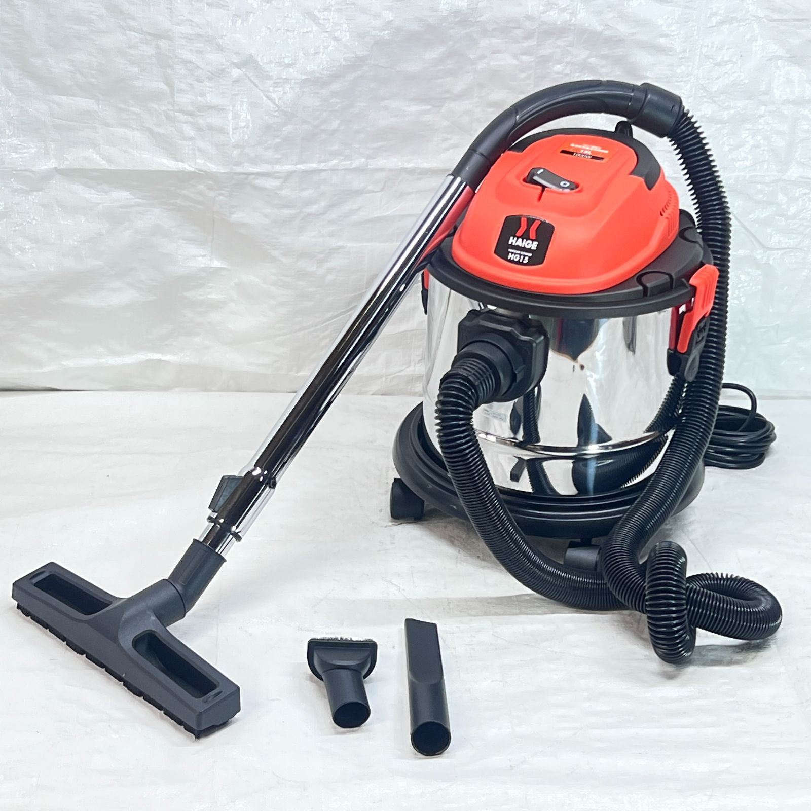 【未使用】 業務用 掃除機 乾湿両用 1000w 15L ブロアー 機能付 HG15 【1723】