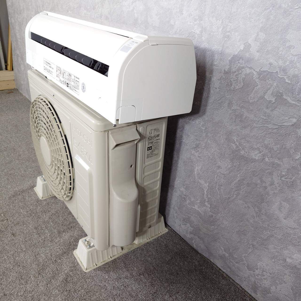 日立 RAS-KD22N(W) エアコン 23年製 6畳用 動作確認済 美品 中古品】HITACHI 日立 RAS-KD22N 2023年製 白くまくん 6畳 セパレート