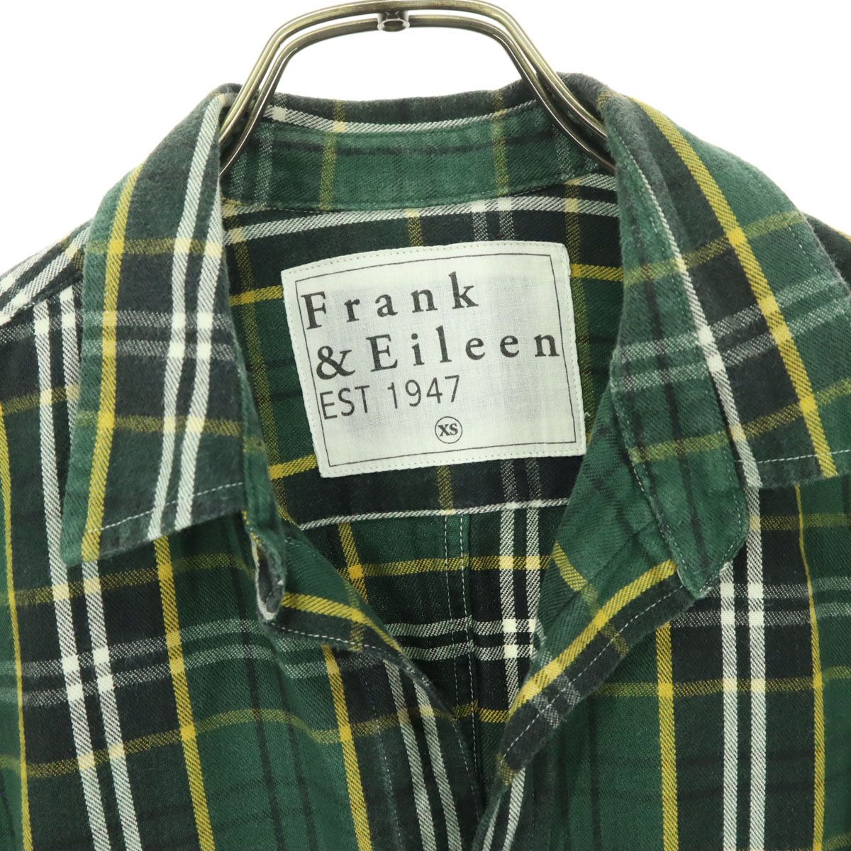Frank&Eileen フランクアンドアイリーン チェック柄 長袖 オープン 
