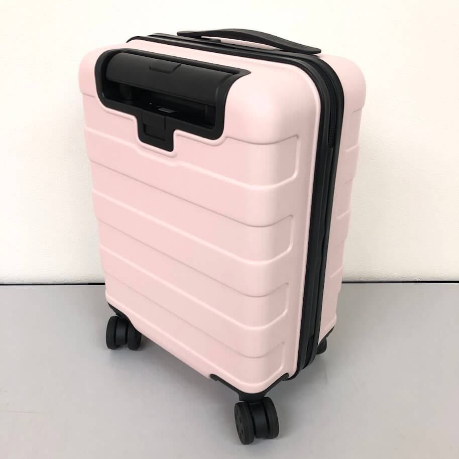ss8670 【中古】 無印良品 ハードキャリーケース ピンク 19L 小型