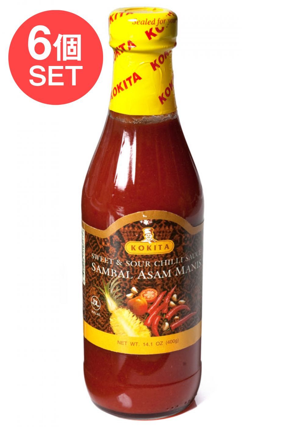 【6個セット】サンバル アサム マニス - Sambal Asam Manis スイート＆サワー チリ ソース 【Kok