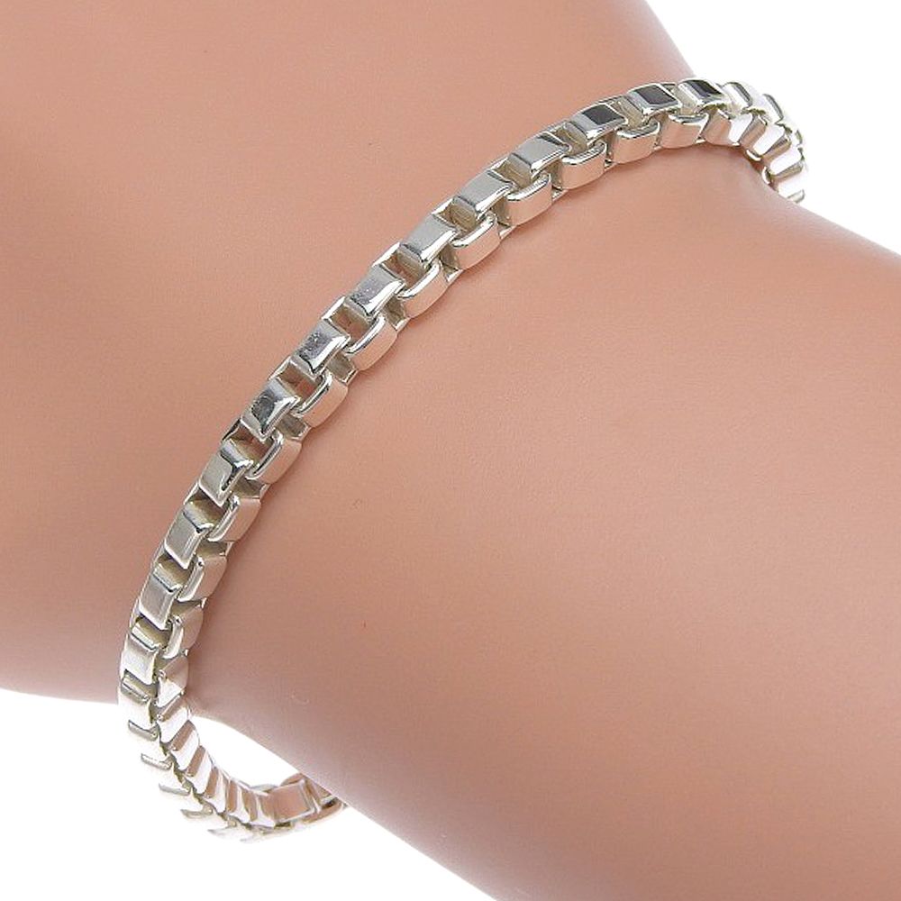 【TIFFANY&Co.】ティファニー ベネチアン シルバー925 ユニセックス 15.6g ブレスレット