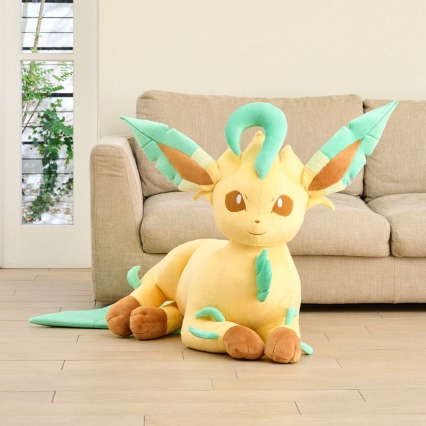 新品・未開封】箱なし ぬいぐるみ 等身大リーフィア 寝そべり