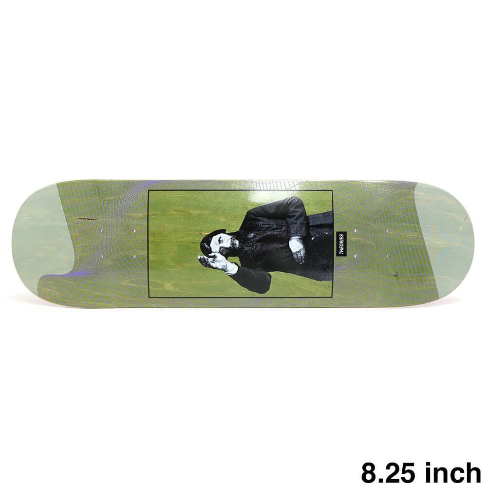 THEORIES DECK セオリーズ デッキ TEAM RASPUTIN V3 GREEN STAIN 8.25　スケートボード スケボー