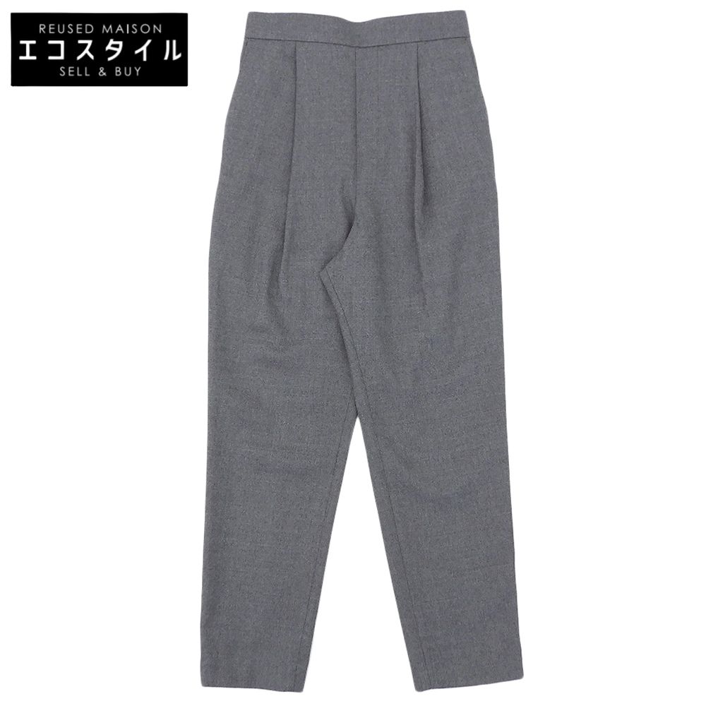 ENFOLD　エンフォルド　美品 ELASTIC JODHPURS ウール パンツ ボトムス レディース グレー 36　36