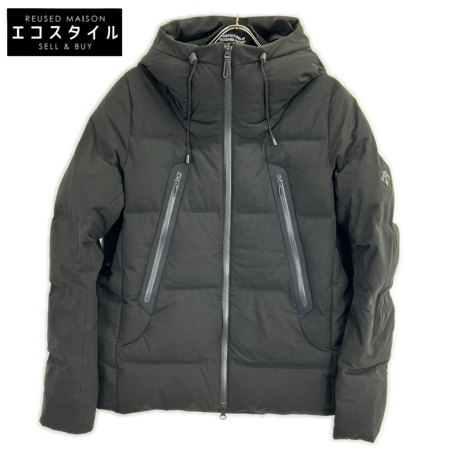 DESCENTE　デサント　DAMQGK30U 水沢ダウン ブラック オルテライン マウンテニア ダウンジャケット　L