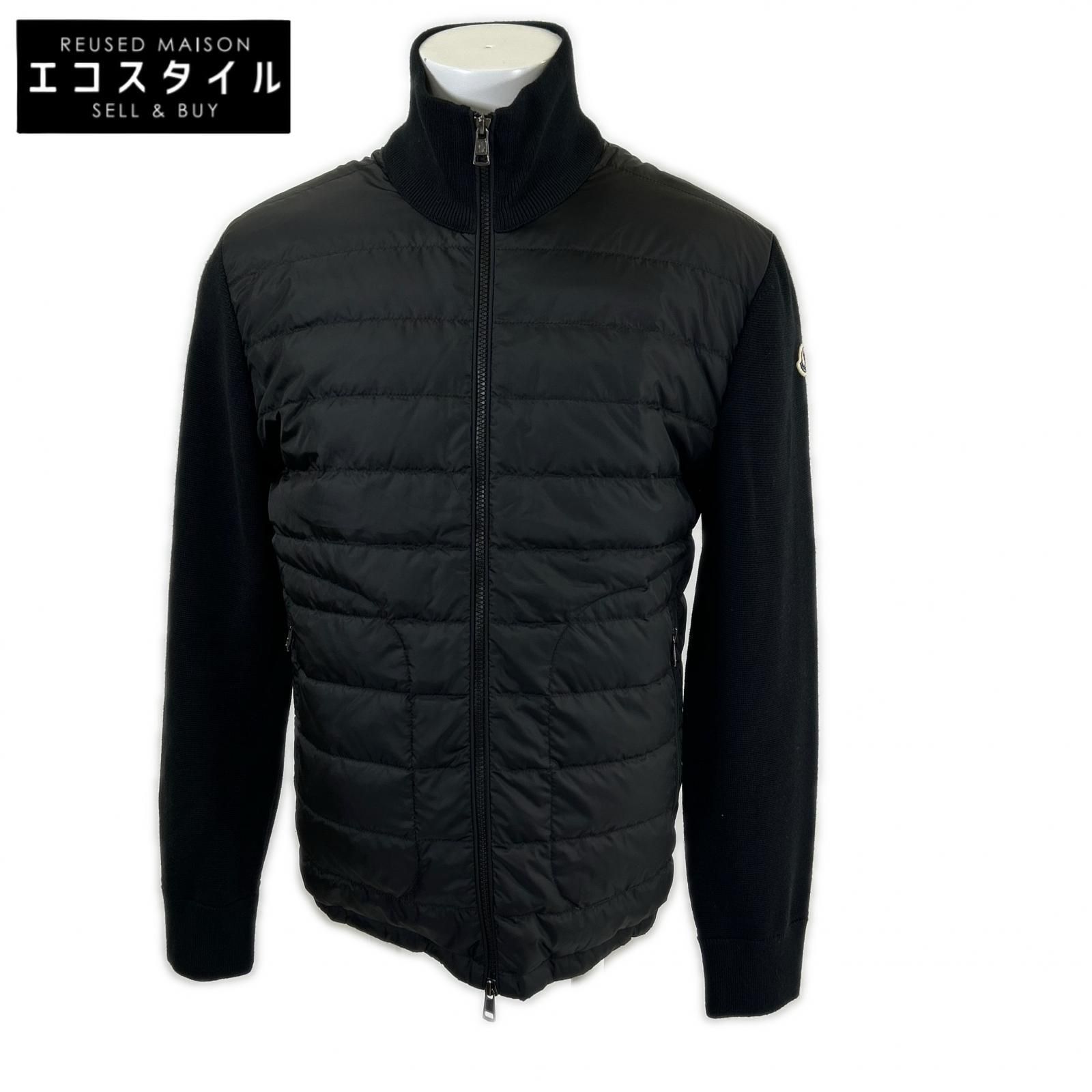 MONCLER　モンクレール　【新品同様/25年製】K20919B50700 CARDIGAN TRICOT ニット/ナイロン切替 ジップアップ ダウンジャケット　L