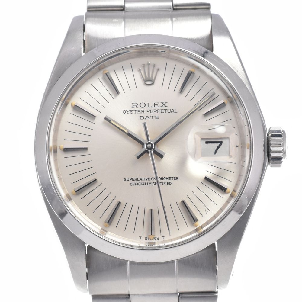 ロレックス ROLEX 1500 ヴィンテージ オイスターパーペチュアル デイト Cal.1570 自動巻き メンズ 良品 保証書付き 腕時計 I#147062