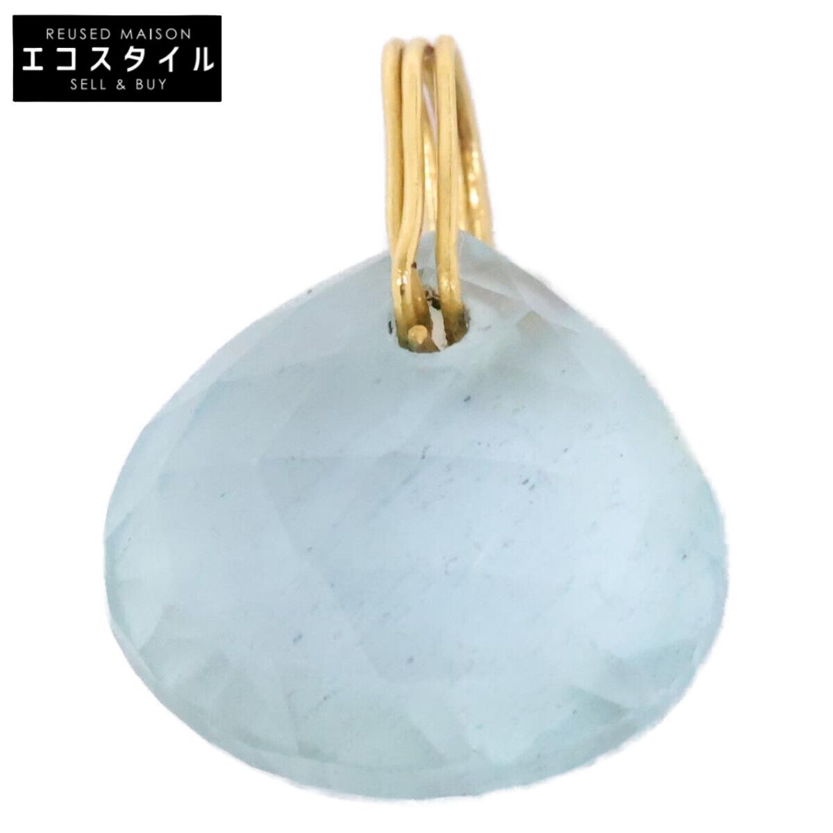 Marie-Helene de Taillac　マリーエレーヌドゥタイヤック　【美品】22K ミルキーアクアマリン ブリオレット