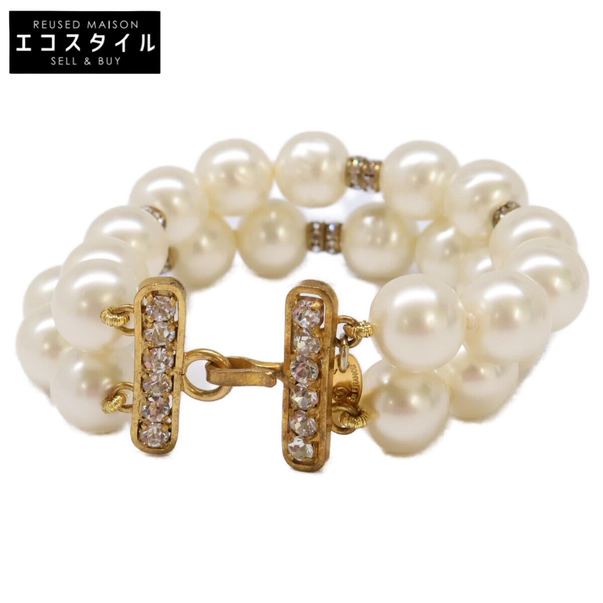 CHANEL　シャネル　【美品】2連 イミテーションパール