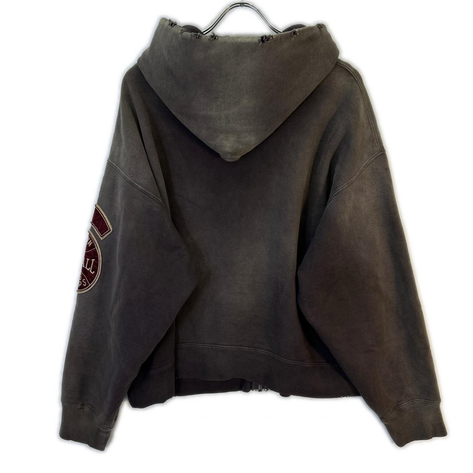 BOWWOW バウウワ 25AW ブラウン BASEBALL CHAMPION ZIP HOODIE L 