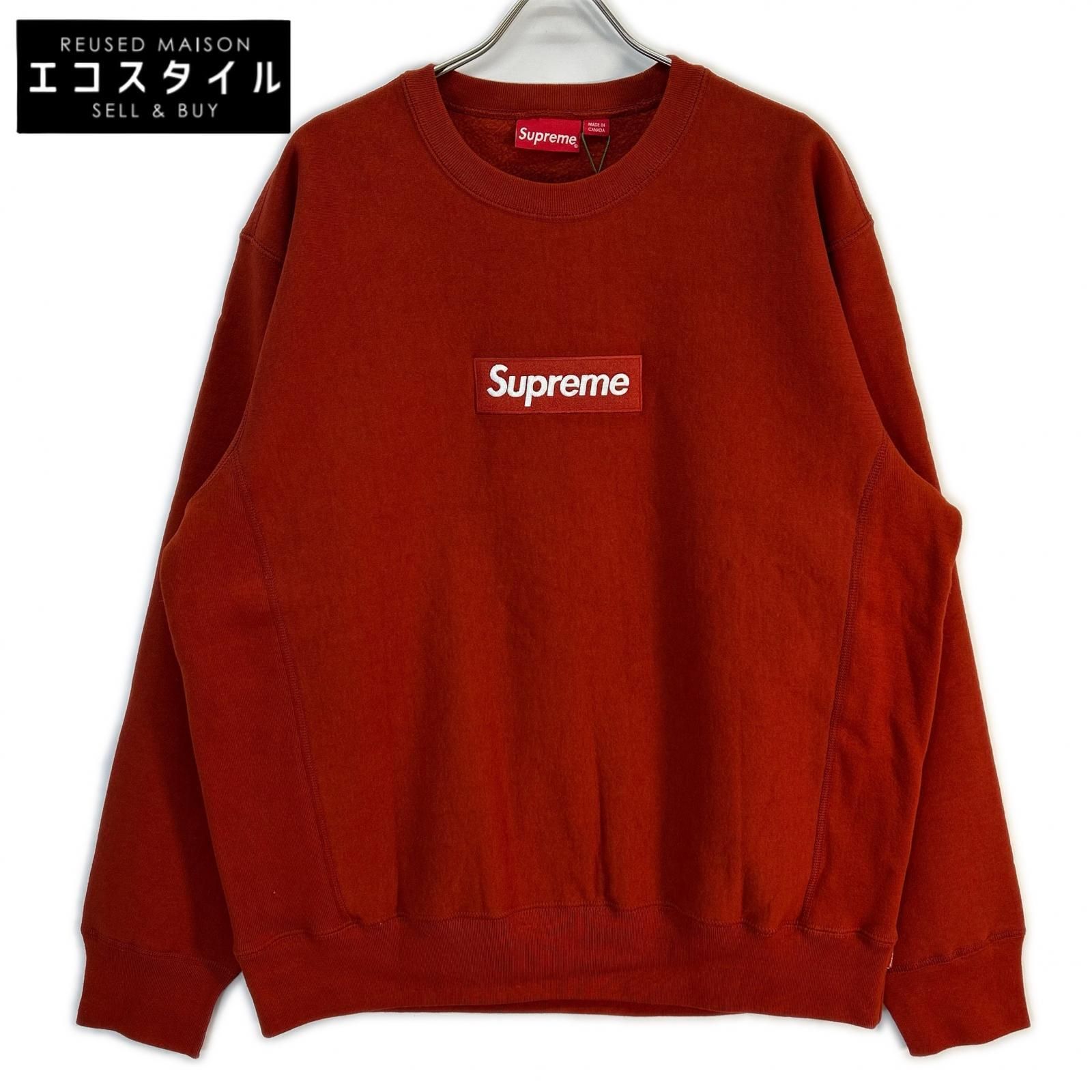 Supreme　シュプリーム　18AW Rust/レッド Box Logo Crewneck Sweatshirt ボックスロゴクルーネックスウェット　XL