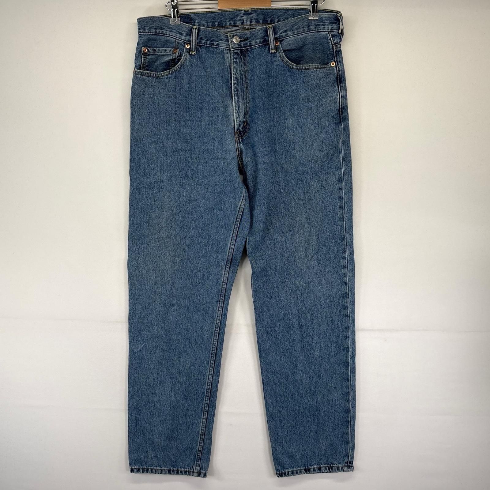 古着 リーバイス Levi's デニム パンツ 550 テーパード バギー 5ポケット ジーパン ジーンズ W36L34 ブルー系 メンズ